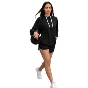 NWT Feat Black Unisex Hoodie Size Small